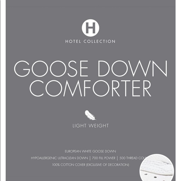 - Hotel Collection Goose down comforter size…